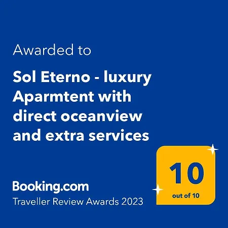 Sol Eterno - Luxury Aparmtent With Direct Oceanview And Extra Services Apartment *